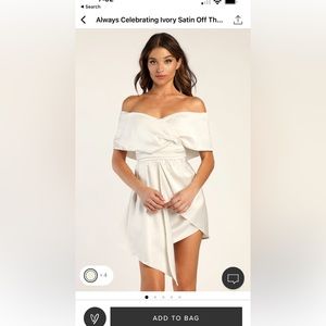 White off shoulder dress